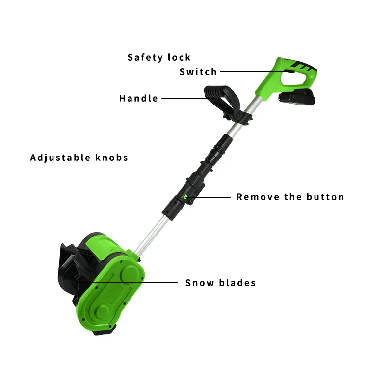 20V аккумуляторная лопата для снега инструменты, батареи лопаты для снега