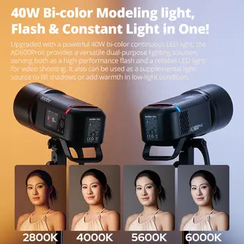Godox AD600ProII AD600 Pro Ii 600ws Outdoor Flash TTL High-speed With 2.4G Wireless X System Ad600bm Upgraded detail image