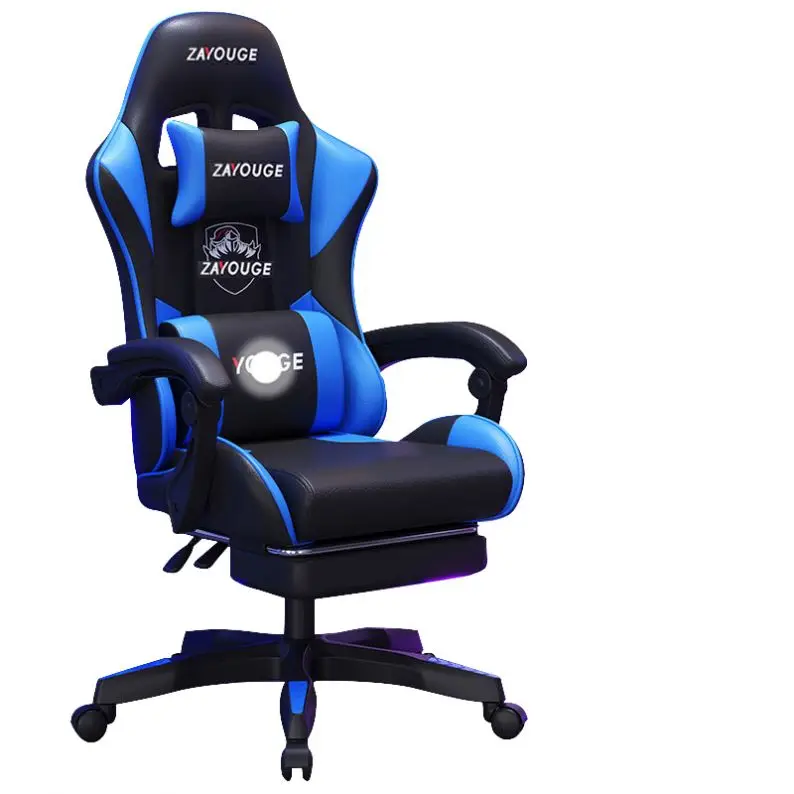Gaming Desk Chair Footrest PC Computer Chair With Removable Head and Lumbar Pillow Gaming Chair Modern