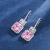 Pink diamond earrings