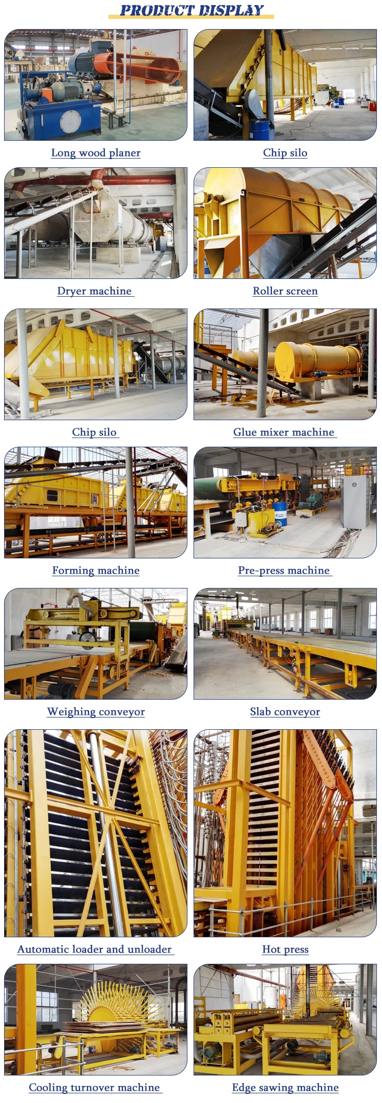 Full Automatic Woodworking OSB Board Panel Production Line