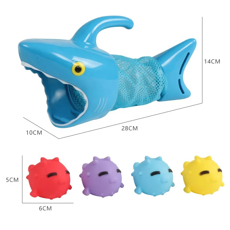 Набор игрушек для ванной с морскими животными, плавающая Акула для воды, игрушка для ванны