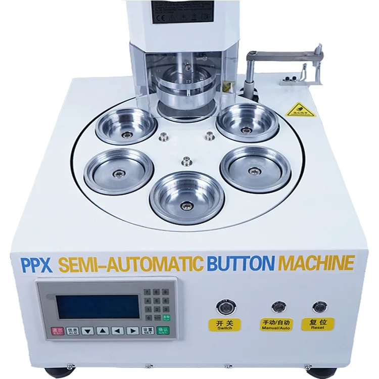 PPX Electric Automatic Button Making Machine.High speed, high volume  production in 30 different sizes. - My Button Machine