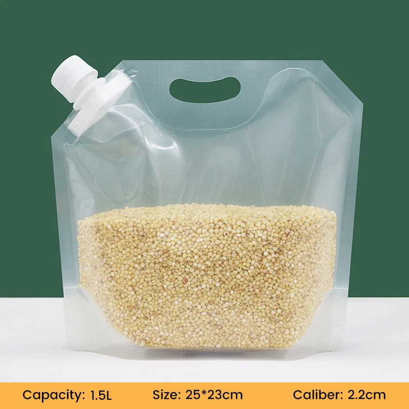 Wholesale Recyclable Clear Packaging Storage Bag 5kg 10kg Grain Sealed Bag