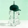 Bear cup-baseball cap design-deep emerald green