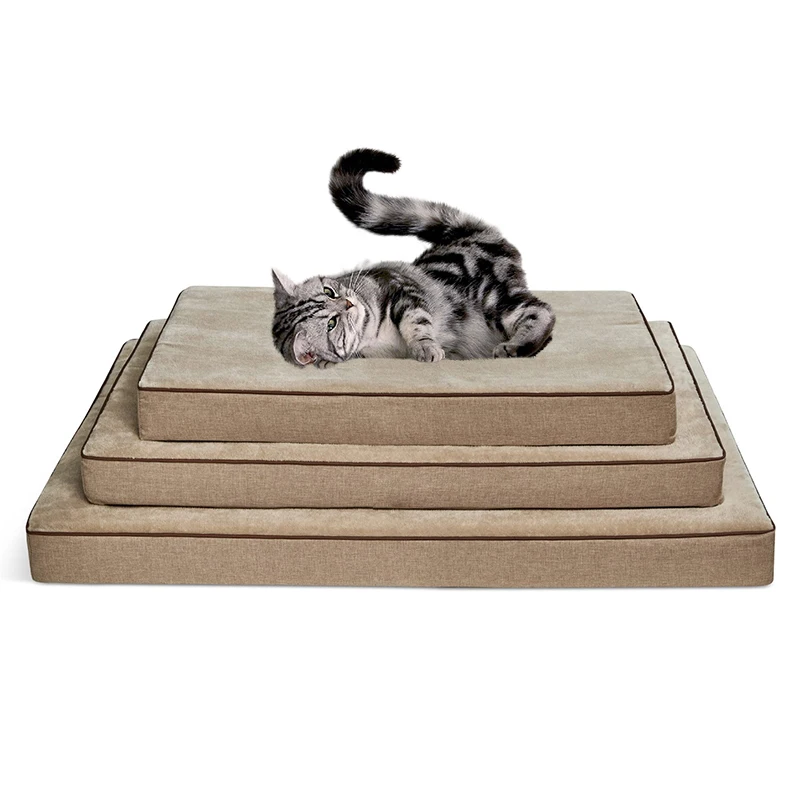 Wholesale hundebett removable cover calming soft waterproof fluffy memory foam orthopedic cat pet cushion dog crate bed