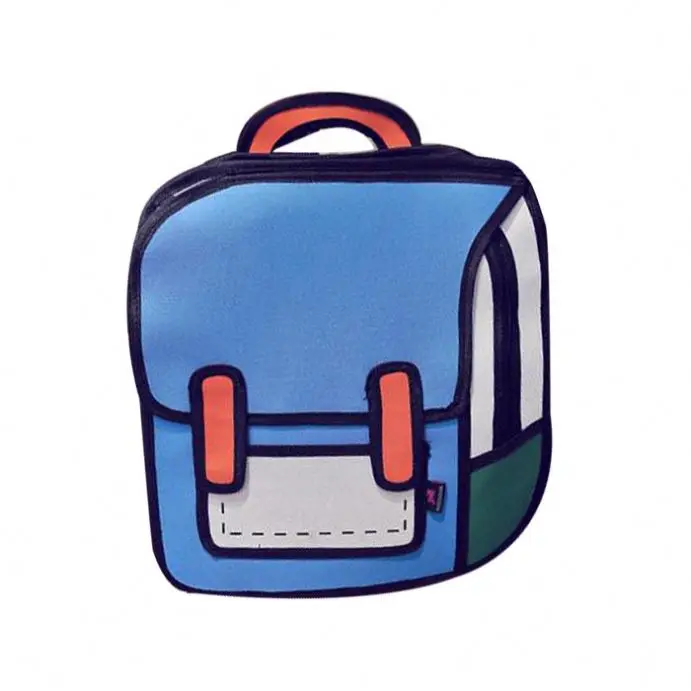 cartoon 2d backpack