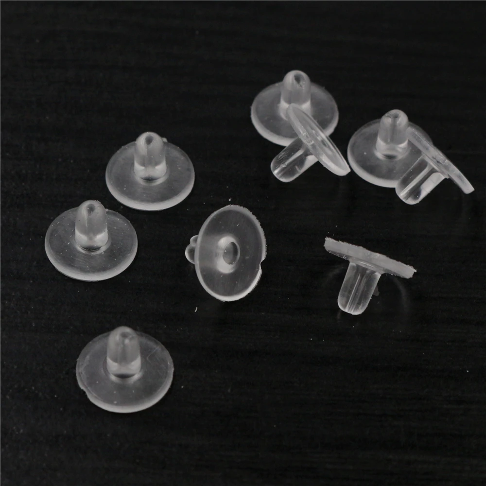 Rubber Ear Stud Silicone Earring Back Earring Blocked Back Stoppers Earrings