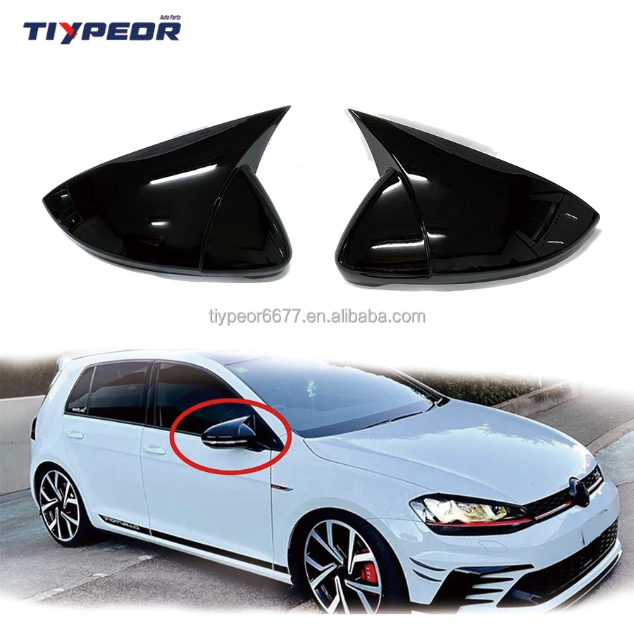 product car exterior performance accessories parts for volkswagen vw golf 7 vii mk7 replacement mirror housing reverse mirror cover-6