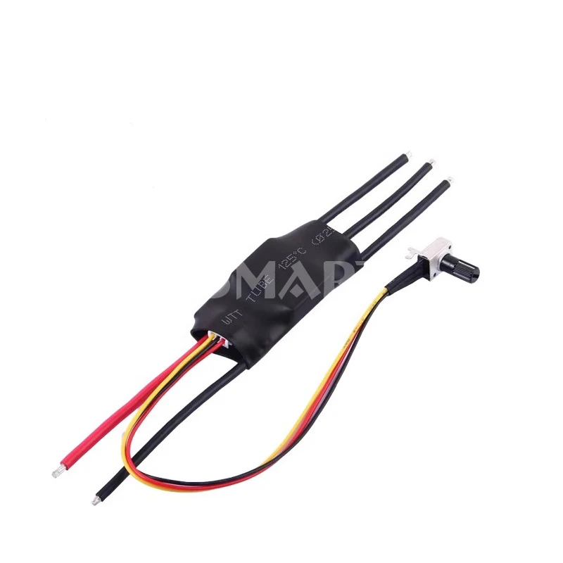 High-Speed 7-24V DC Brushless BLDC Motor Controller ESC – Hallless, With Potentiometer Speed Control