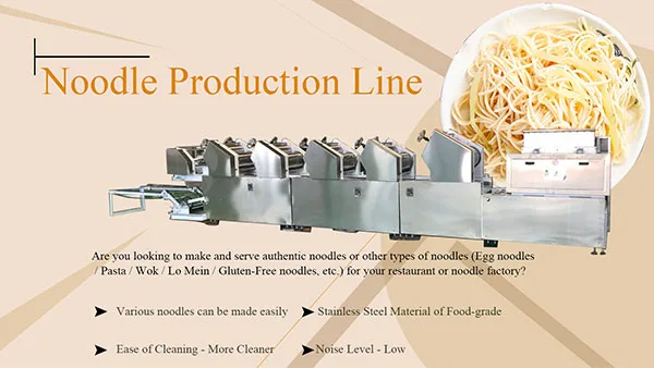 Fresh Dried Flat Brown Rice Vermicelli Noodles Pasta Making Machine Production Line factory