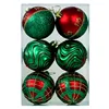 Painted 6cm6pcs (red and green 3 styles)
