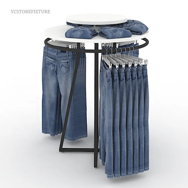 Popular Design 360 Degree Jeans Pants Round Clothing Display Rack