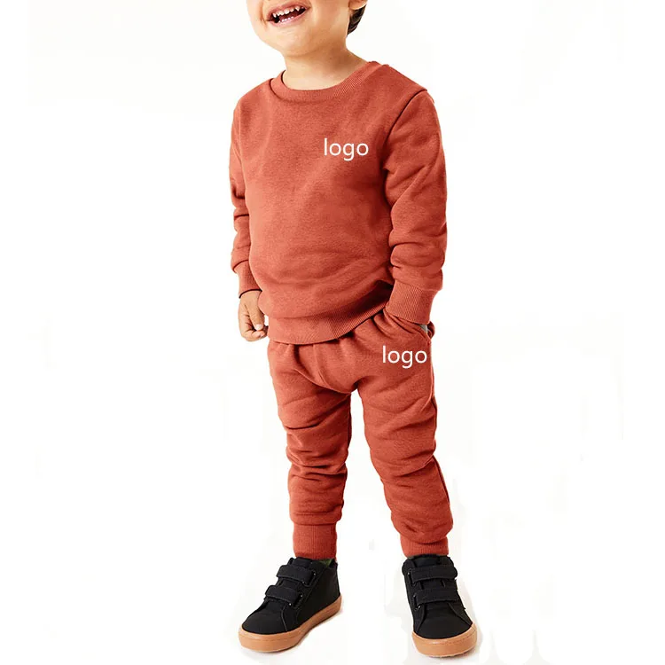 Хит продаж хлопковый осенний спортивный костюм для мальчиков уличный с капюшоном и завязками тренировочные штаны комплект из двух предметов детский