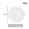 10.5 inch white plate