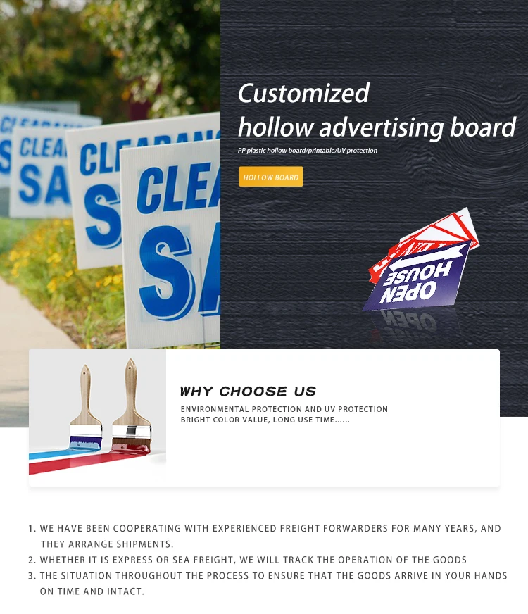 Factory Custom Sublimation Blank Arrow Large 18x24 Yard Signs With