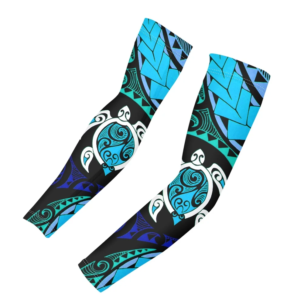 Wholesale Turtle Tattoo in Maori Style Arm Sleeve Sports Summer Sun Protection Cycling Arm Sleeve Anti-UV Seamless Ice Silk Cooling Sleeve From m.alibaba