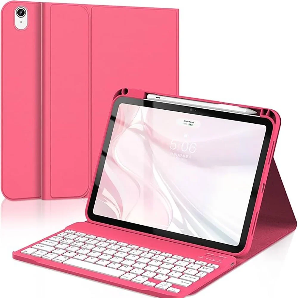 product magnetic wireless detachable keyboard case for ipad 11 inch with stand flip cover pen holder laudtec-11
