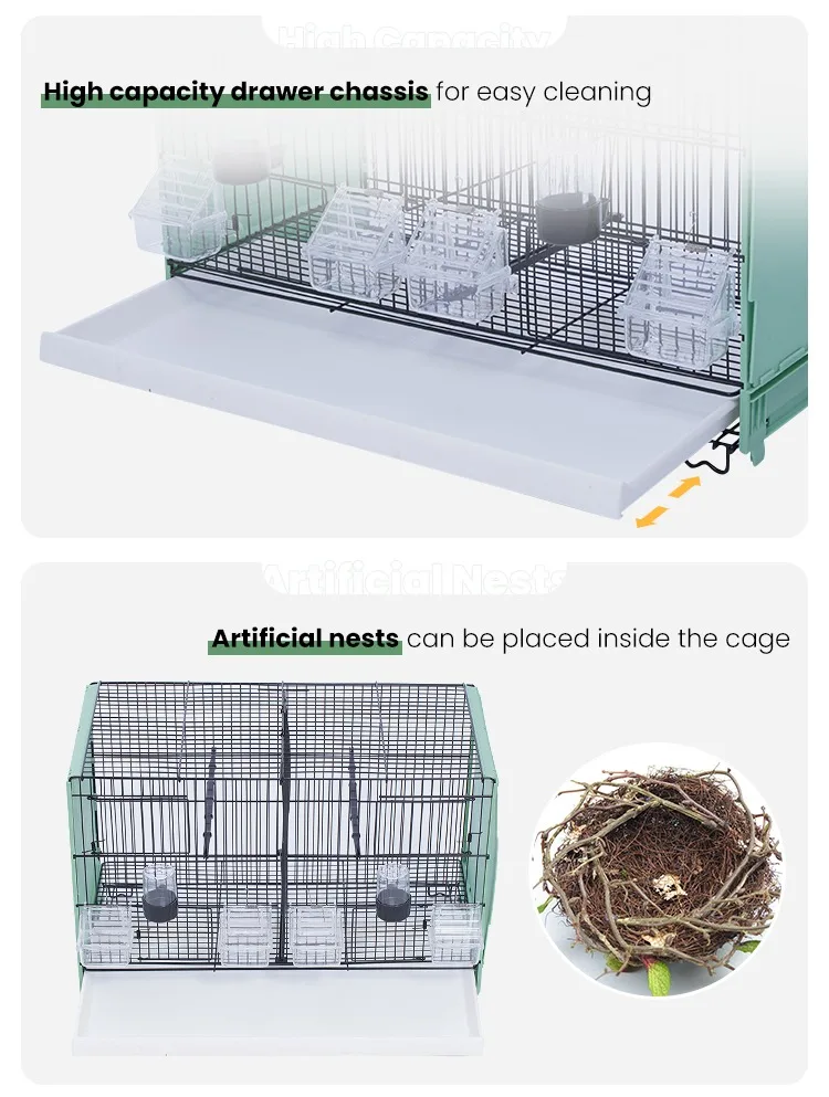 2023 Hot Sale Stackable Breeding Bird Cages Bird Cage Big Metal Bird ...