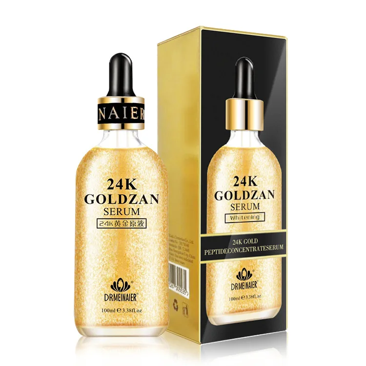 DRMEINAIER Private Label  Anti Aging Wirkle Acne Dark Spot Remover 24K Goldzan Face Serum 100ml