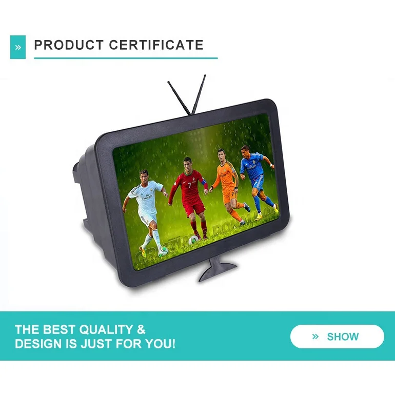 Screen Magnifier for Smartphone 6D High Quality Screen Amplifier clear Magnification Projection Amplifier Cell Phone Screen
