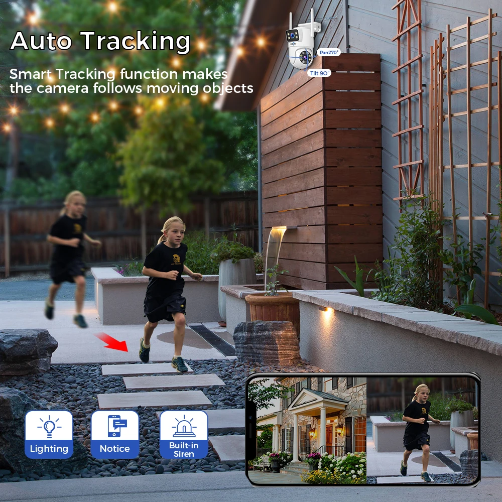 5G Hz Dual Lens 16 Channel Wireless Camera DVR Kit Dome Ptz Outdoor Home WiFi IP Cctv Security Camera System