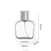 clear screw glass bottle with spray and cap