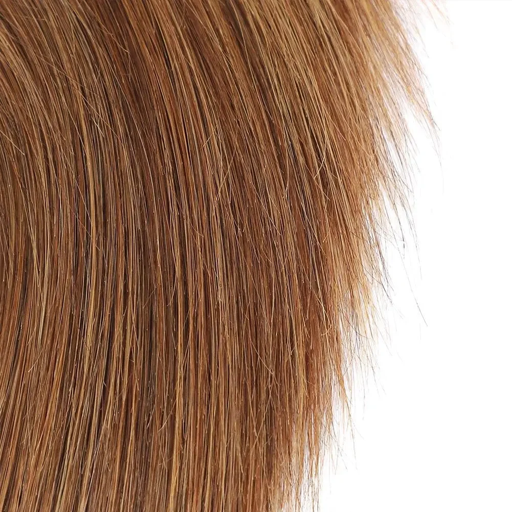 Brazilian Hair Bundles Straight Wave Human Hair 3 Bundles Remy Human Hair Weave Two Tone Light Brown Mix Blonde_voghion.com