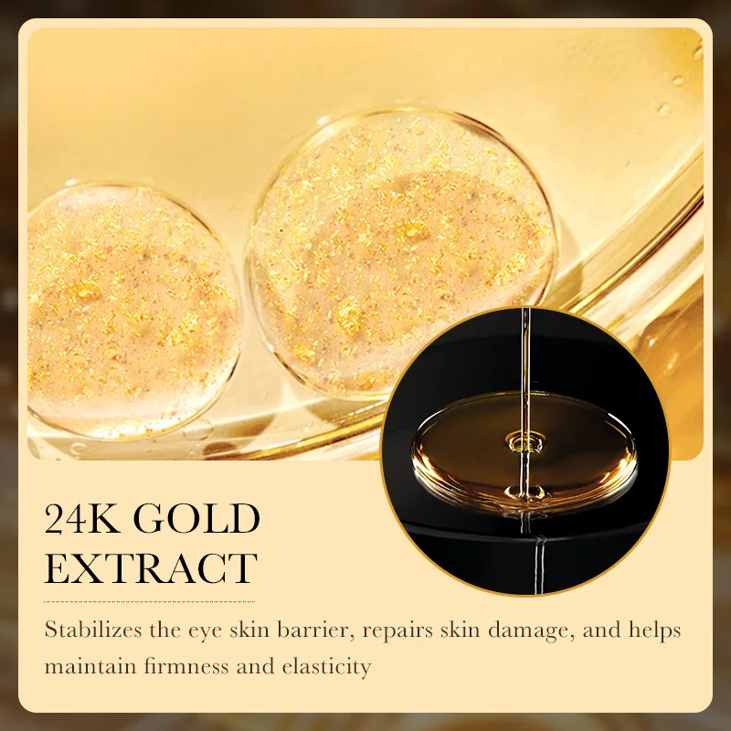 Private Label Eye Cream for Dark Circles and Puffiness OEM ZOZU Anti Wrinkles Collagen 24k Gold Eye Cream