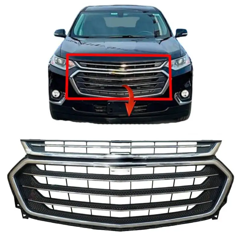 chrome Grille plating full plating strips front grille for chevy Chevrolet Traverse 2019 2020