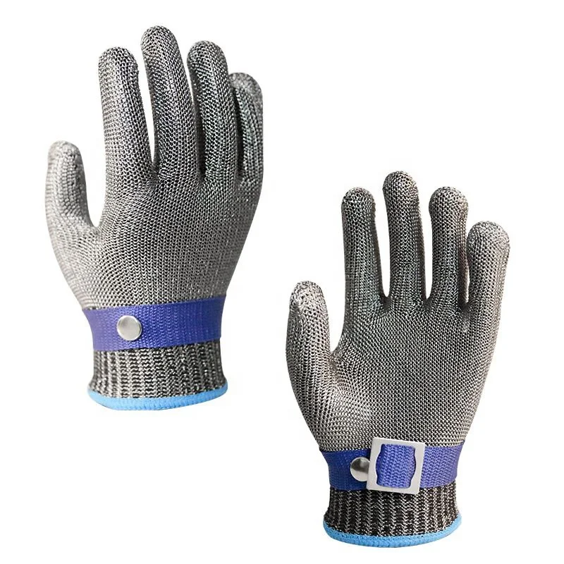 Guante para Carnicero safety glove for stainless steel butcher with buckle