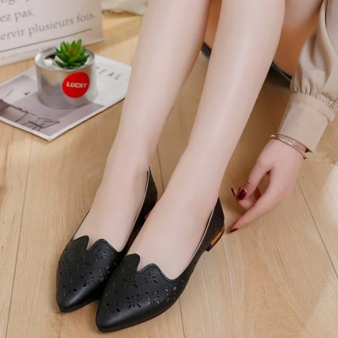 2022 Spring Fashion Trend Color Office Flat Casual Women's Shoes Flat ...