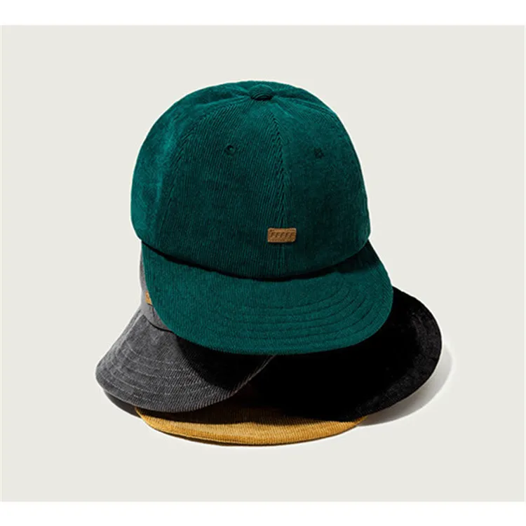 custom unstructured corduroy snapback cap