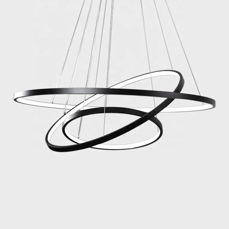 Customization Circle Rings Ceiling Office New Modern Chandelier Lighting Pendant Hanging