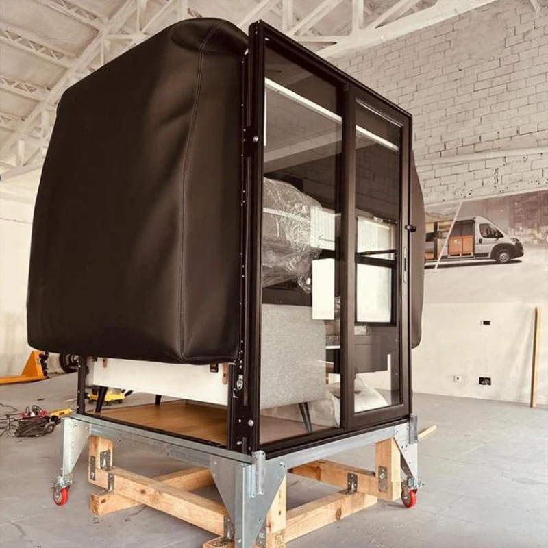 Modules Camper Insert Sliding Unit for Van Interior Kits Sprinter Rv Box Live in Vanity Camping Electric