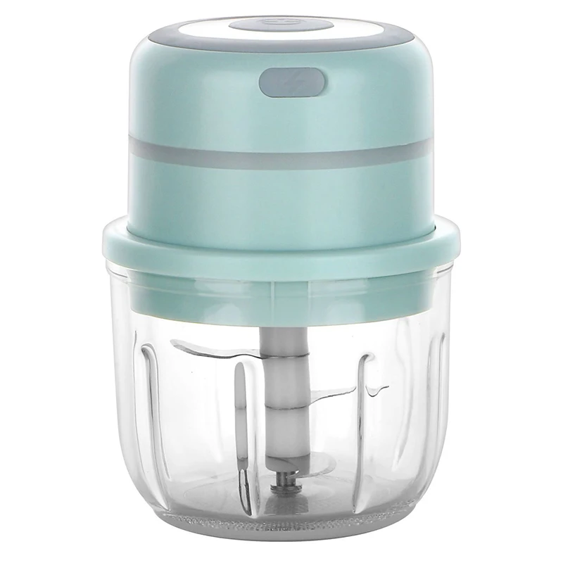 One Blue 30w Electric Food Chopper & Garlic Masher & Vegetable Cutter, Usb  Rechargeable Kitchen Appliance, 100ml