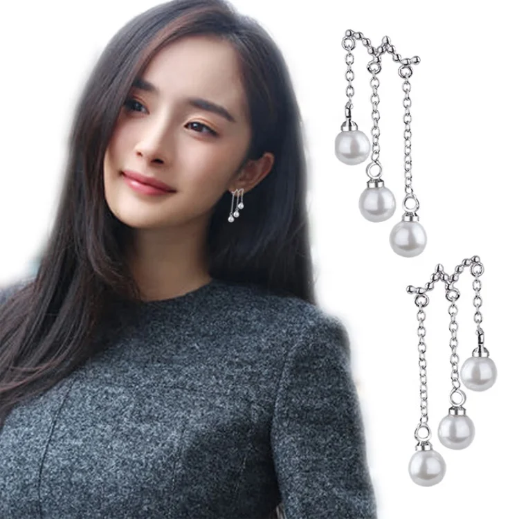 Wholesale Jewelry Korean Style Rhinestone Hoop Earrings