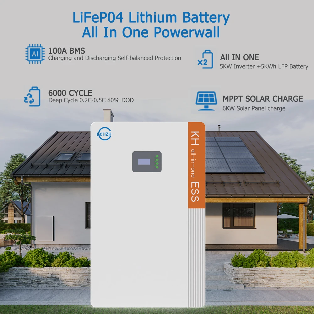 KeHeng Rechargeable Home Solar Storage System Lifepo4 Battery 48V 100ah 200ah Tesla Powerwall Panel Solar 5kw 10kw 20kwh