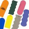 Tapis de yoga noir dans différentes formes et couleurs