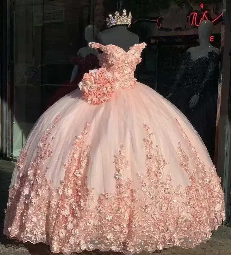 open lace back dress Glitter Purple Princess Dress,Quinceanera Dress, Sweet 16 Dress – Frisco  Dresses main image 1