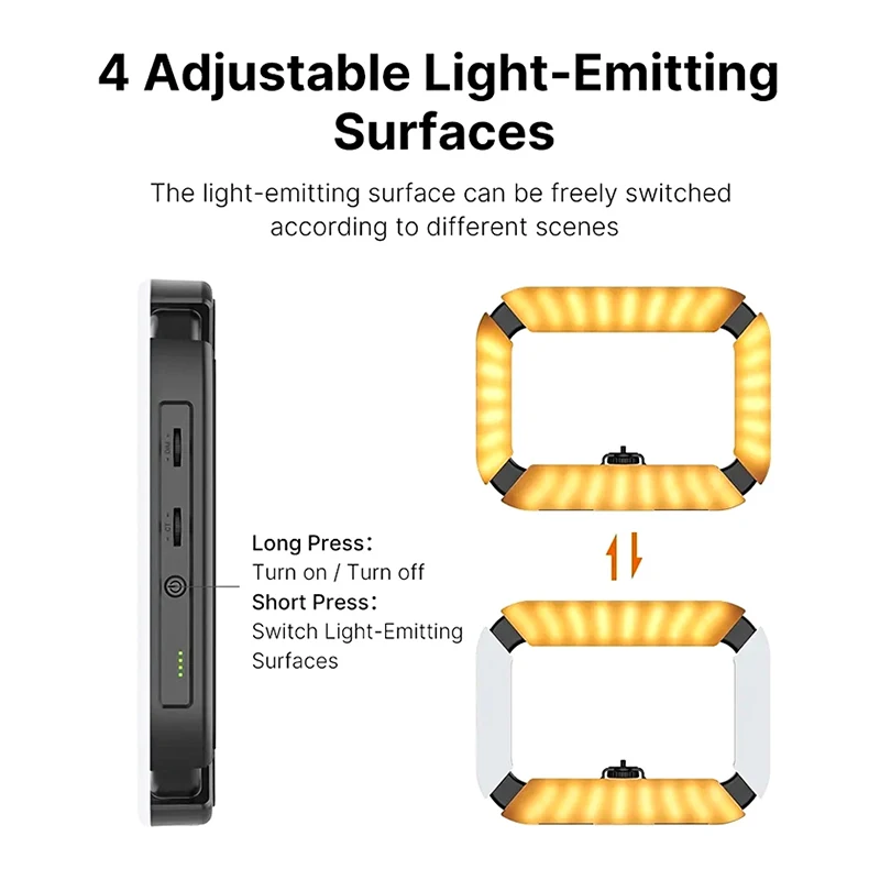 U200 LED Ring Light with Adjustable Brightness for Photo Booth