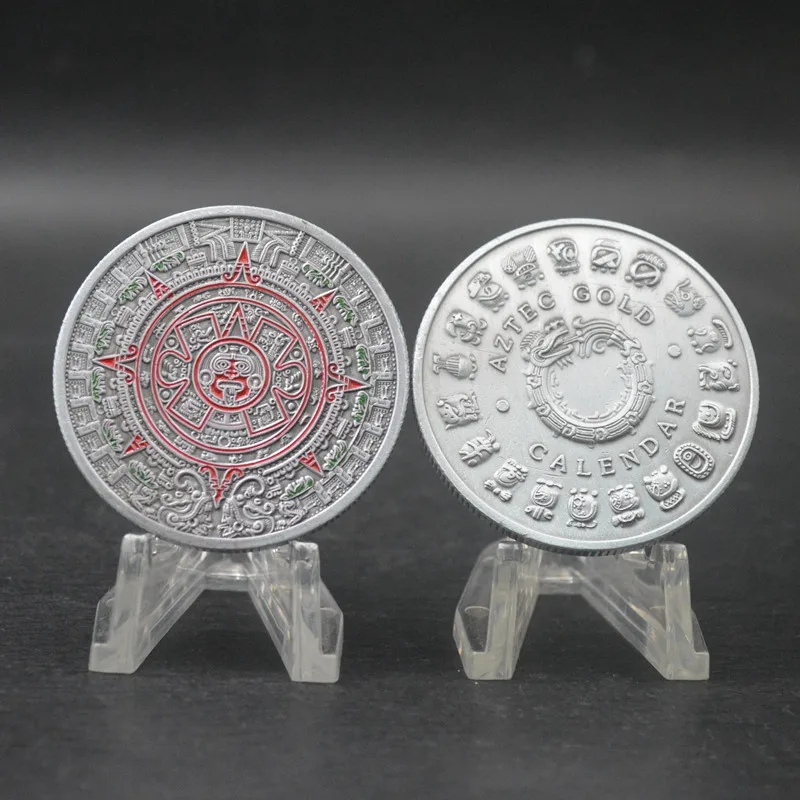 aztec gold calendar silver plated coin| Alibaba.com