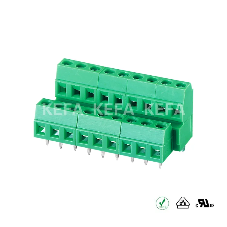 KEFA KF128B-5.0- 5.08 2.54mm 3.5mm 5.0mm 5.08mm 7.5mm 7.62mm ネジなしターミナルブロック PCBスプリングターミナルブロック