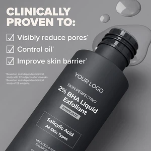 Salicylic Hyaluronic Acid Serum for Body Clarifying Oil Control Pore Refining Acne Removal Exfoliating Soothing Facial Essence