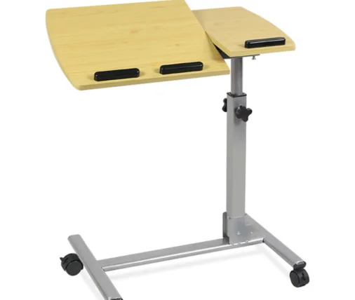 360 Degrees Rotating Desktop Adjustable Laptop Desk Simple Portable Desktop Simple Portable Computer Standing Desk with Wheels