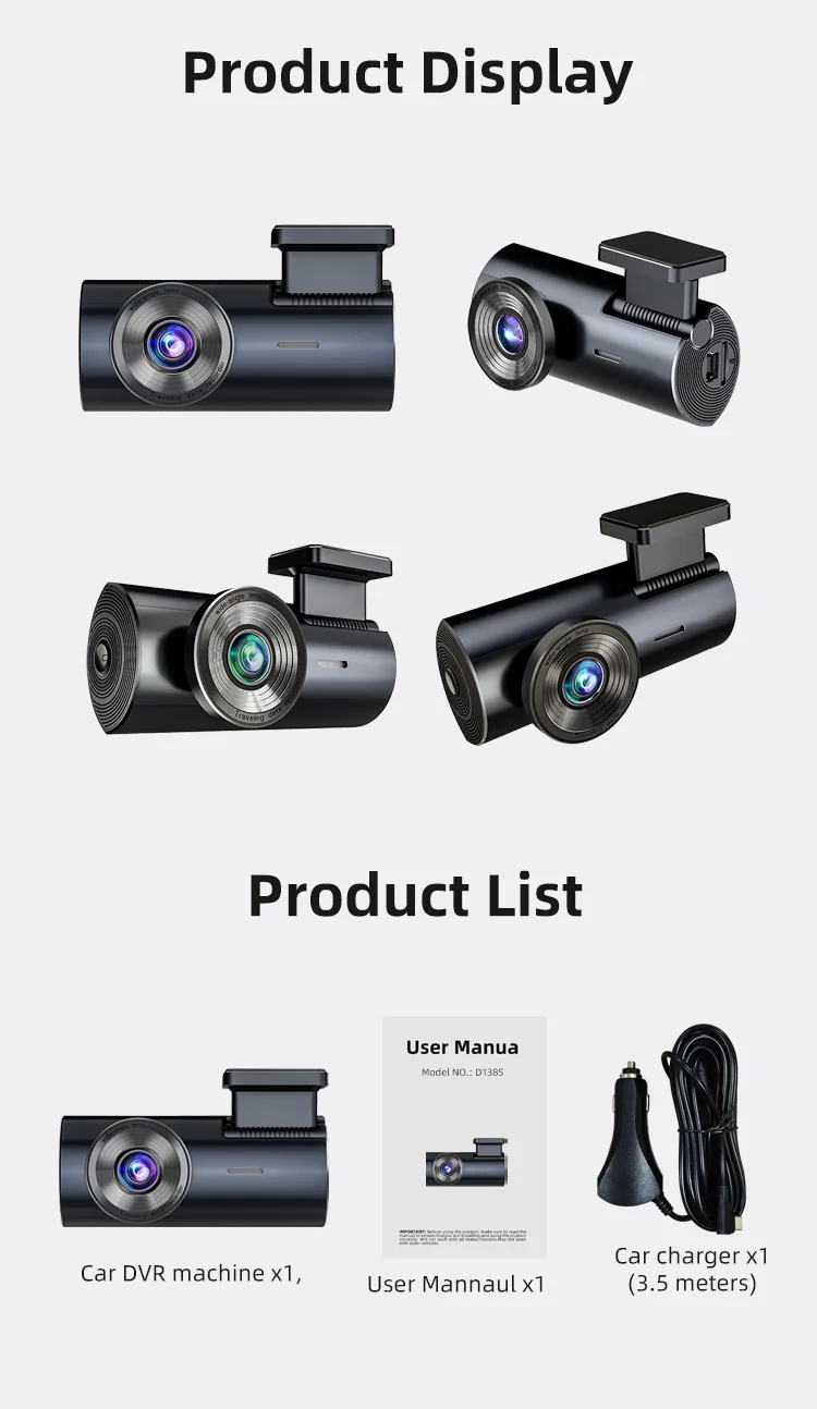 Factory Outlet Wholesale Dash Cam 2K Black Box with WiFi APP G-sensor Emergency Recording for Fleet Management Solution manufacture