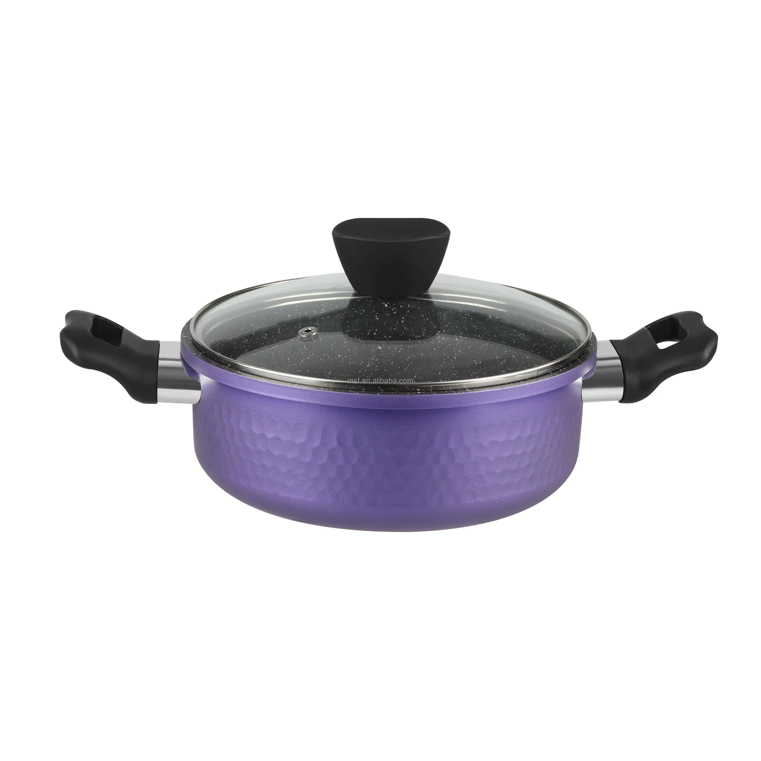 按下铝汤锅pentole优质保温食品加热器砂锅