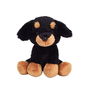 Custom Soft Rottweiler Stuffed Animal Doll Lovely Baby Toy with PP Cotton Filling