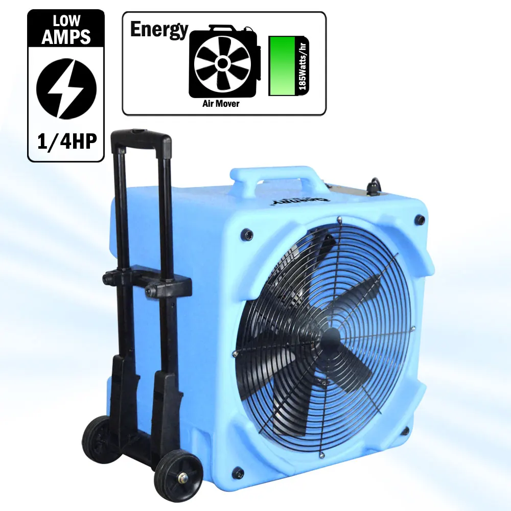 Two Speed Downdraft Floor Dryer Axial Air Mover Floor Dryer Drum Fan