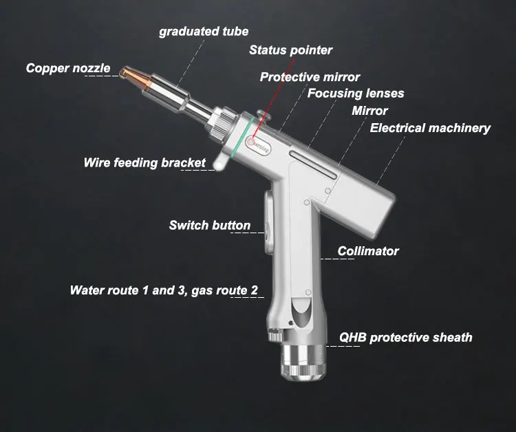 TK 1200W Max Output 3-in-1 Hybrid Fiber Laser Welder for Aluminum/Stainless Steel/Steel Air Cooled Easy Operation New manufacture
